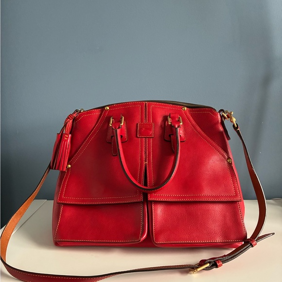 Dooney & Bourke Handbags - Dooney & Bourke Vibrant Red Shoulder Bag